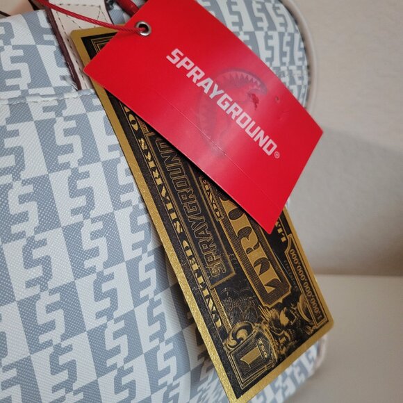 SPRAYGROUND Limited EDITION Rose Money Check Duffle NEW MONEY Jet Setter collect - Picture 9 of 13